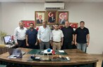 BAŞKAN FEHMİ AZBOY’DAN KUMLU BELEDİYE BAŞKANI İBRAHİM PAÇ’A ZİYARET