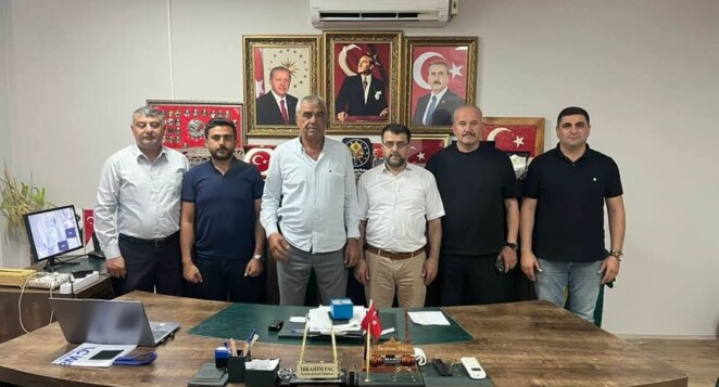 BAŞKAN FEHMİ AZBOY’DAN KUMLU BELEDİYE BAŞKANI İBRAHİM PAÇ’A ZİYARET