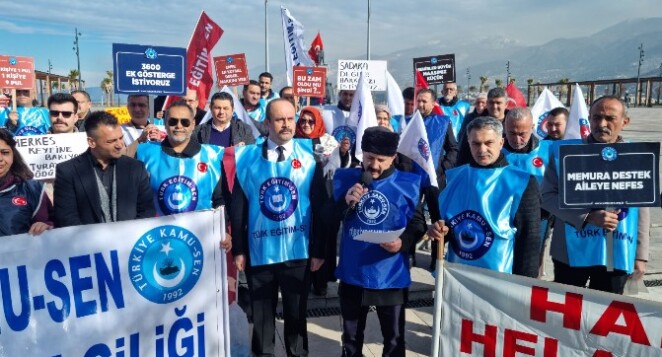 “ENFLASYON YÜKSELMİŞ MAAŞLAR ERİMİŞTİR”